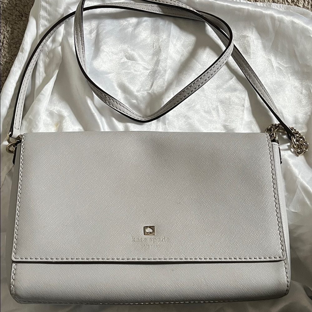 Kate Spade Light Gray Crossbody Bag